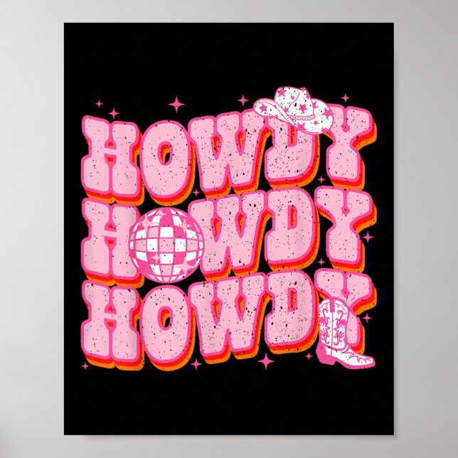 Póster Chica del suroeste de Howdy (Frente)