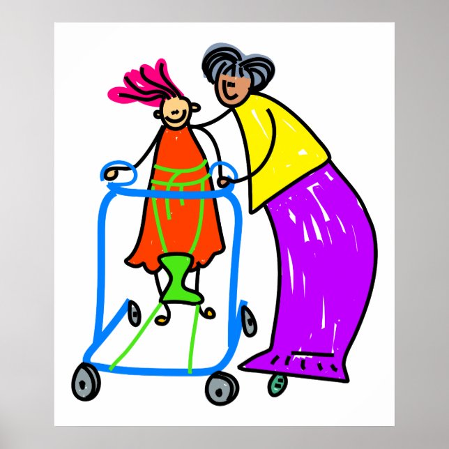 Póster Chica deshabilitado (Frente)