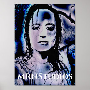 Póster Chica digital