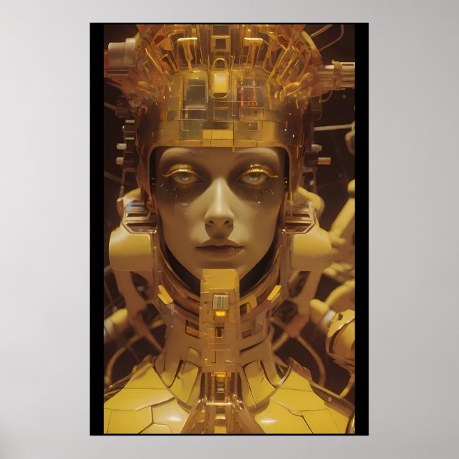 Póster Chica dorado (Frente)