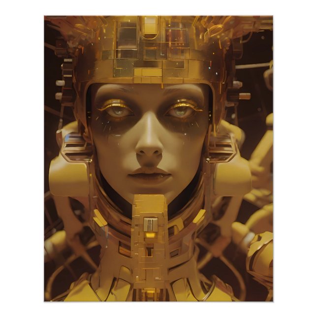 Póster Chica dorado (Anverso)