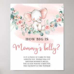 Póster Chica Elephant: ¿Qué tan grande es el juego Belly 