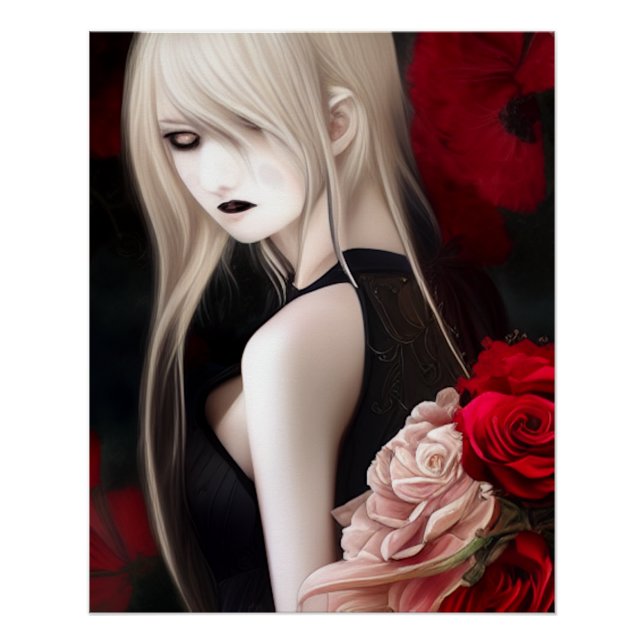 Póster Chica Elf Gótico (Anverso)