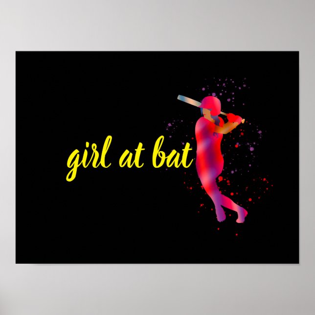 Póster Chica en Bat (Frente)