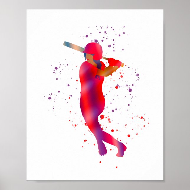 Póster Chica en Bat (Frente)