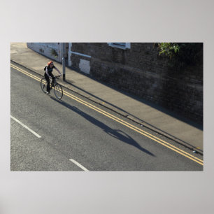 Póster Chica en bicicleta