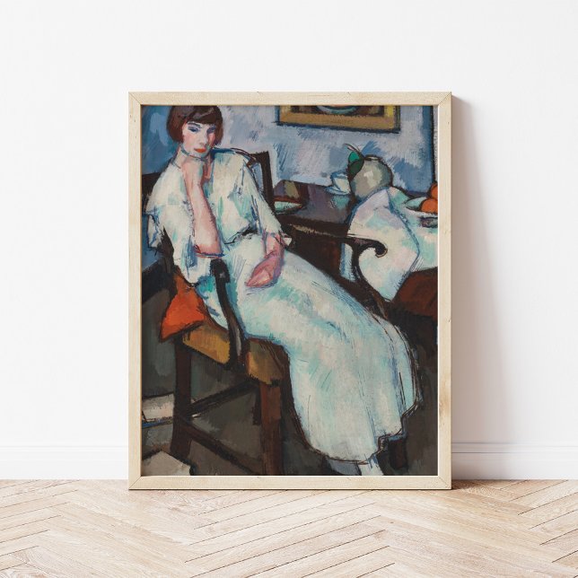 Póster Chica en blanco | Samuel John Peploe (Subido por el creador)