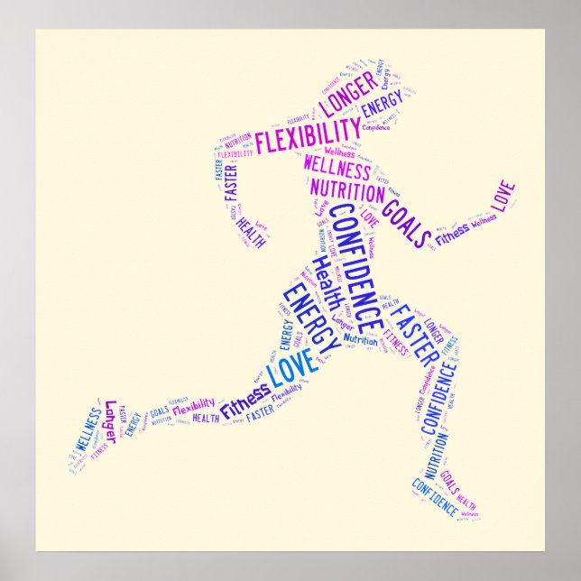 Póster Chica en ejecución (Frente)