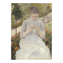 Chica en el Jardín por Mary Cassatt