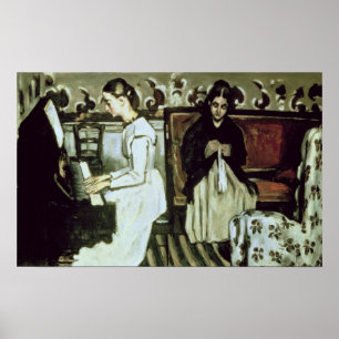 Póster Chica en el piano, 1868-69