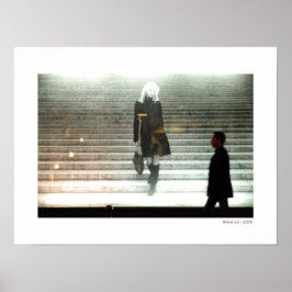 PÓSTER CHICA EN ESCALONES / POSTER DE VIDA NUEVA