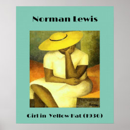 Póster Chica en gorra amarillo de Norman Lewis (1936)