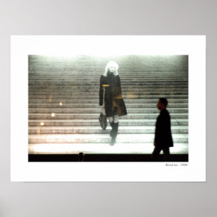 Póster CHICA EN las ESCALERAS/el NUEVO poster de la VIDA