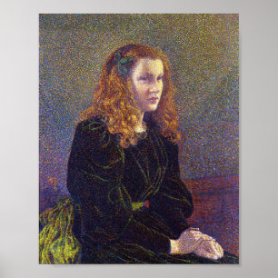 Póster Chica en verde (por Theo van Rysselberghe)