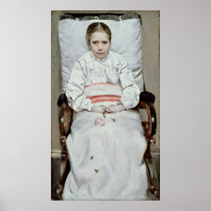 Póster Chica enfermo