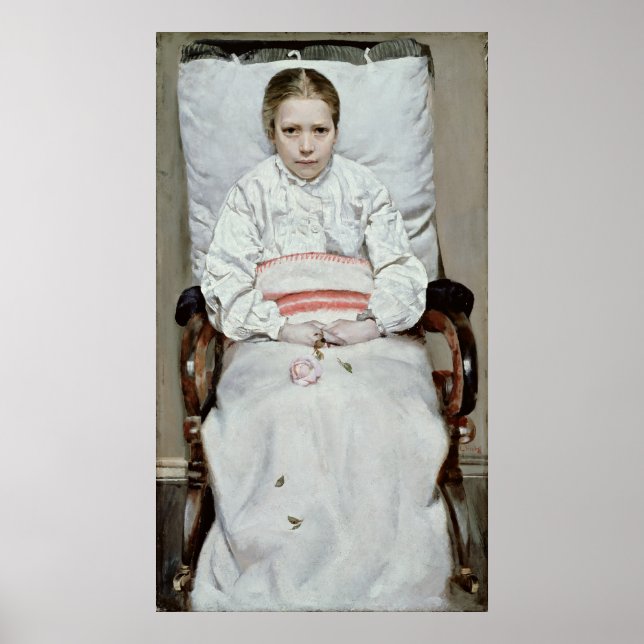 Póster Chica enfermo (Frente)