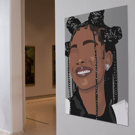 Póster Chica estético de piel negra, Marsai Martin sonríe