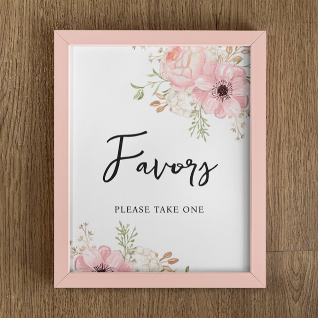 Póster Chica floral rosado signo de los favoritos de Baby (Subido por el creador)