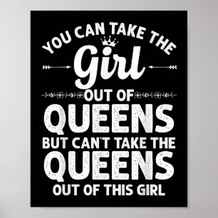 Póster Chica Fuera De Las Reinas Nueva Nueva York Regalo 