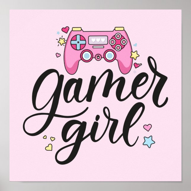 Póster Chica Gamer (Frente)