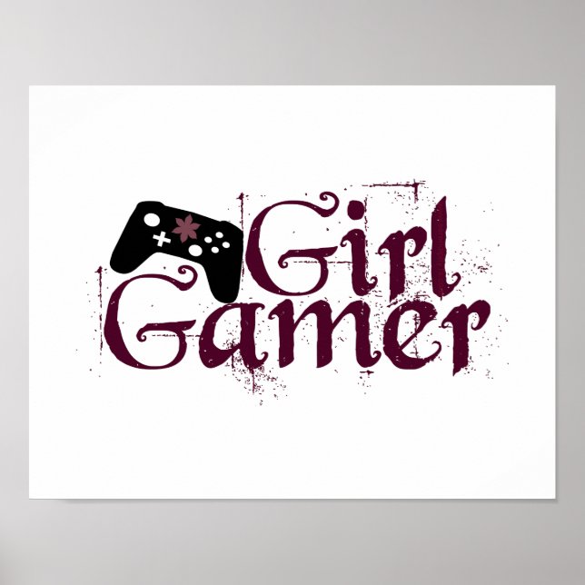 Póster Chica Gamer (Frente)