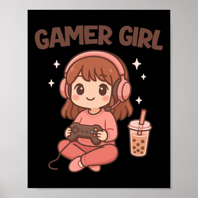 Póster Chica Gamer (Frente)