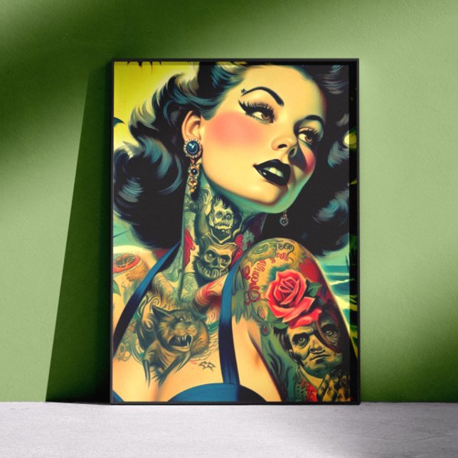 Póster Chica gótica retro (Subido por el creador)