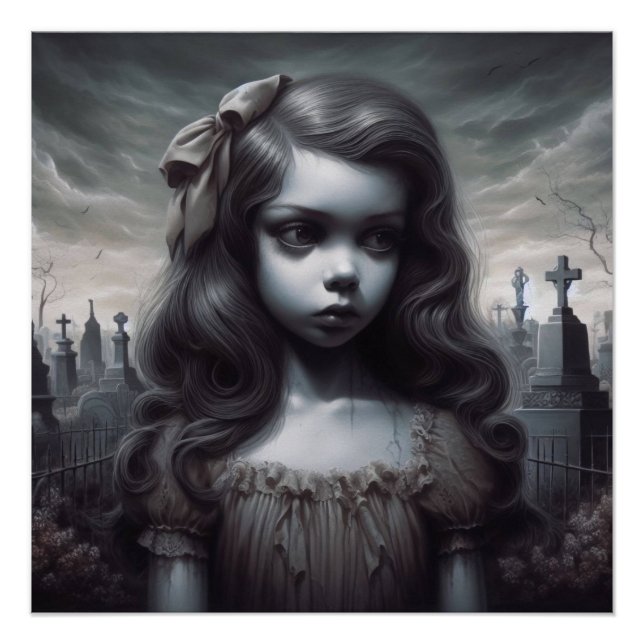 Póster Chica Graveyard (Anverso)