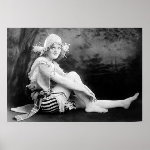 Póster Chica hermoso de los años 20