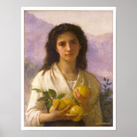 Chica Holding Lemons, William-Adolphe Bouguereau
