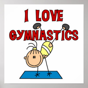 Póster Chica I Love Gymnastics