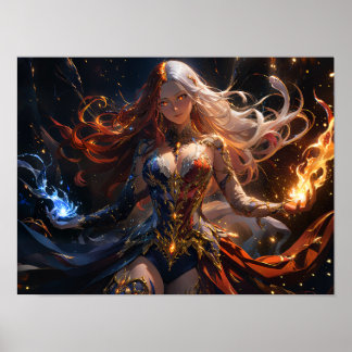 Póster Chica Infernal Flame and Frost Mistress