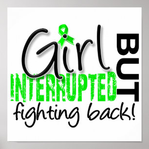 Póster Chica interrumpido 2 enfermedad de Lyme