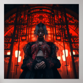 Póster Chica japonés cautivador