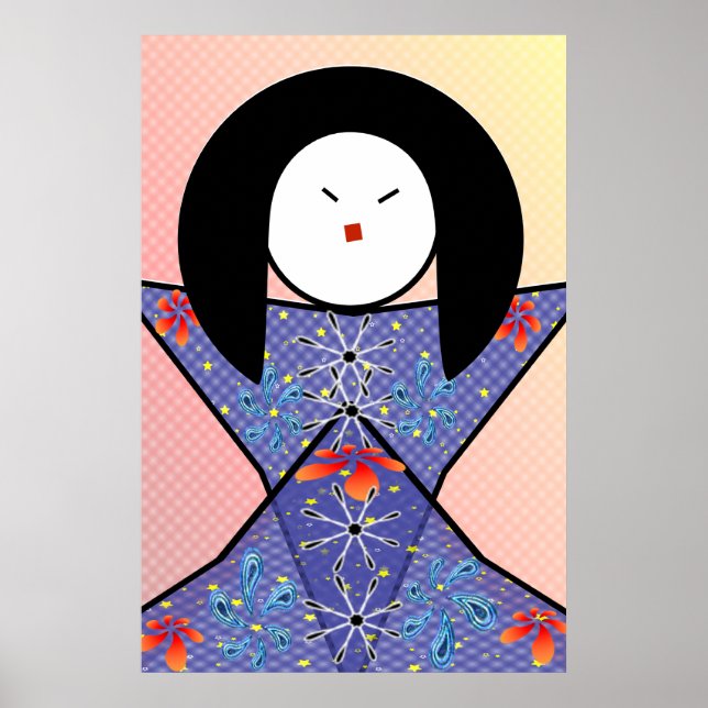 Póster chica japonesa (Frente)