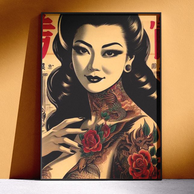 Póster Chica japonesa tatuada (Subido por el creador)