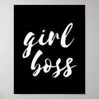 Chica jefe poster negro