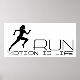 Póster Chica Jogging
