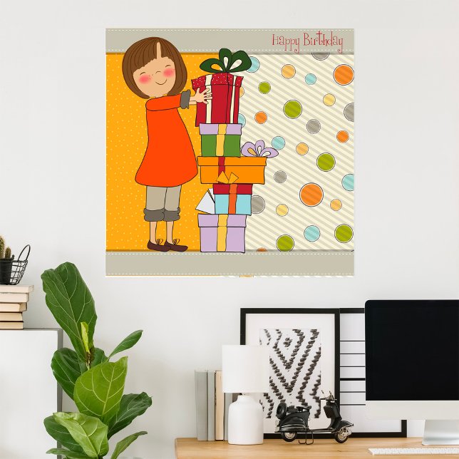 Póster Chica joven Feliz cumpleaños (Subido por el creador)