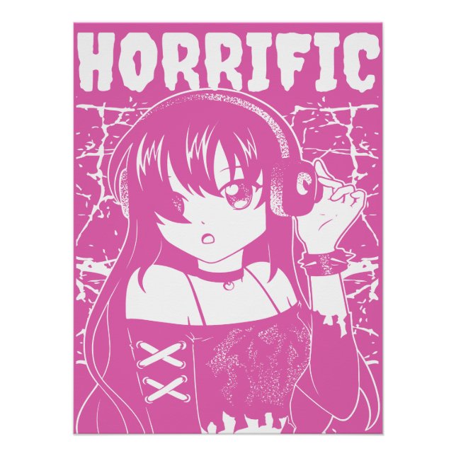 Póster Chica linda de anime  (Anverso)
