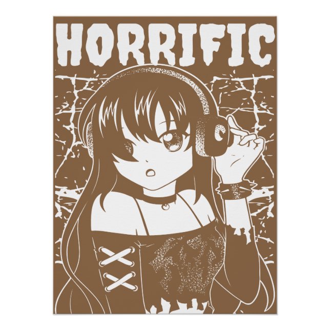 Póster Chica linda de anime  (Anverso)