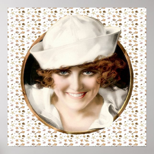 Póster chica marinero de los años 1920 (Frente)
