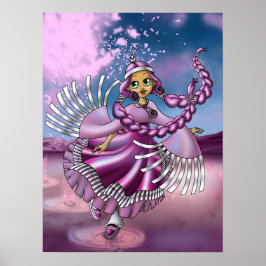 Póster Chica Nativa Americana