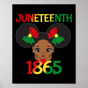 Póster Chica negro 1865 Niños pequeños Celebrati