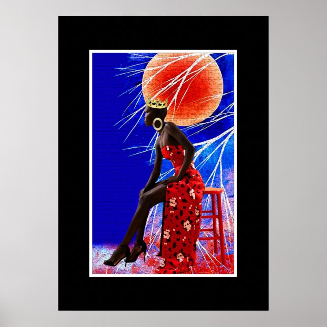 Póster Chica Negro Magia: (Frente)