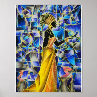 Póster Chica negro Magic - Poster BluBerry Isis