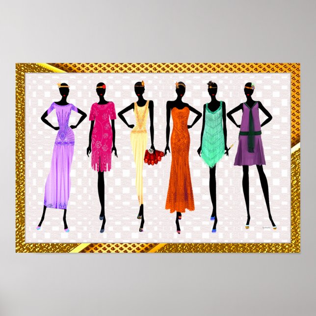 Póster Chica negro mágico (Frente)