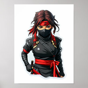 Póster Chica Ninja