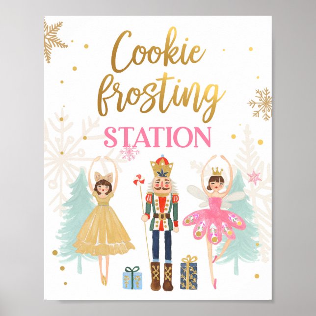 Póster Chica Nutcracker Ballerina de la estación Cookie F (Frente)