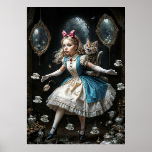 Póster Chica Perdida en Wonderland